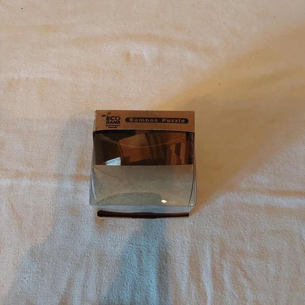 Bamboo Puzzle Brain Teaser 3D Puzzle by Eco Game Environment Friendly (In Box)